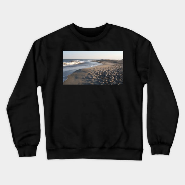 Chincoteague Island Beach Crewneck Sweatshirt by Sandraartist